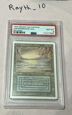 1994 MTG Revised Underground Sea Graded PSA 8 NM-MINT Magic The Gathering - Image 1 of 2