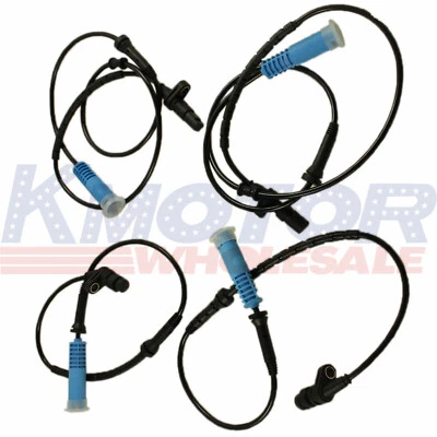 Juego de 4 piezas de sensor de velocidad de rueda ABS apto para BMW 740I 740IL 750IL 98-01 delantero y trasero Foto 1 de 4