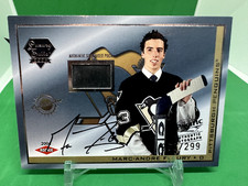 2003-04 Pacific Luxury Suite #96 Marc-Andre Fleury RC PUCK AUTO /299