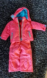 Zweiteiliger Skianzug Jacke Latzhose Kinder Mädchen Pink Gr. 86/92 Neu ⛷️🏂 - Bild 1 von 5