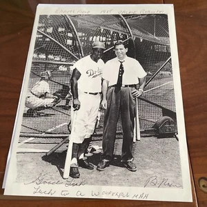 jackie robinson signed Photo 1955  - Bild 1 von 4
