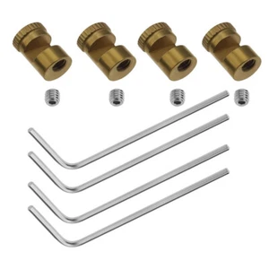 4Pcs Gold Thumb Stud Knives For Buck 110 and other Folding knife Accessories US - Picture 1 of 8