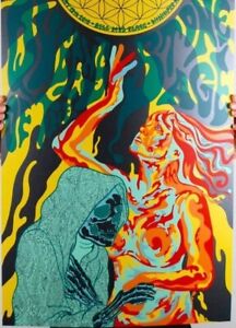 Jermaine Rogers QOTSA Black Onyx Gig Print x/30 Winnipeg 2018 psychedelic music