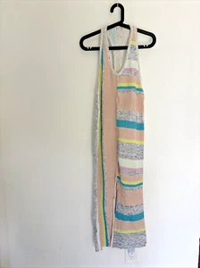 Free People Intimately knit stripped Boho style tank dress women's sz XS - Picture 1 of 13
