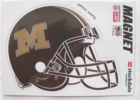NCAA 1 Pair Missouri Tigers Football Helmet Magnets 5 1/2" Wide x 4 1/4" High Cover