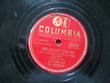 Kay Kyser Who Wouldn't Love You/How Do I Know It's Real Columbia record 78 rpm