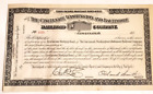 1880's First Income Mortgage Bond Scri - Cincinnati Wash Baltimore Railroad Comp