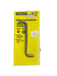 DESTORNILLADOR OFFSET VINTAGE STANLEY USA PHILLIPS TIP 65-032 BARRA DE ACERO ALEADO - Imagen 1 de 2