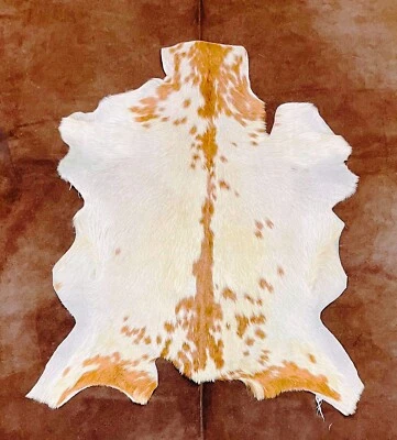 Scandinavian Real Leather Goat Hide Animal Skin, Nordic Summer Fur Coat - Image 1 of 4