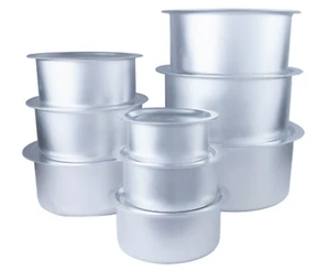 Olla de aluminio con tapa Patila/Bhagona/Tapeli tope olla inferior plana india - Imagen 1 de 10