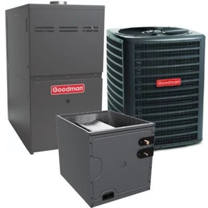 R32 Goodman 2.5 Ton 15.2 SEER2 AC & 96% 80,000 BTU Gas Furnace System - Upflow - Picture 1 of 1