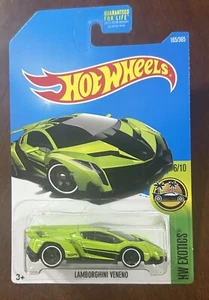 Hot Wheels LAMBORGHINI VENENO HW EXOTICS - Lime Green - #165/365 #6/10 VHTF NEW - Picture 1 of 3