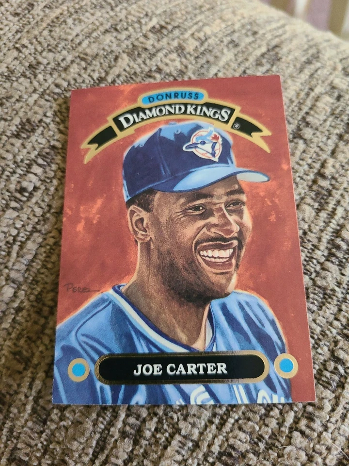 Joe Carter 1992 Donruss Diamond Kings Baseball Card DK-3 Toronto Blue Jays  - Image 1 of 2
