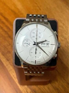Junghans Meister Chronoscope 027 4121 45 40mm Stainless Auto Chronograph - Picture 1 of 7
