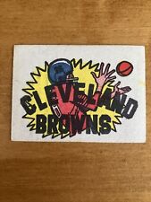 Original 1961 Topps Football Flocked Sticker Insert Cleveland Browns