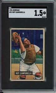 1951 BOWMAN ROY CAMPANELLA #31 GREAT EYE APPEAL SGC 1.5 BROOKLYN DODGERS