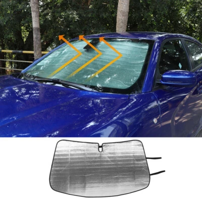 ✅ Front Windshield Sun Visor Shade Custom Sunshade Cover for Dodge Charger 2015+ Foto 1 de 4