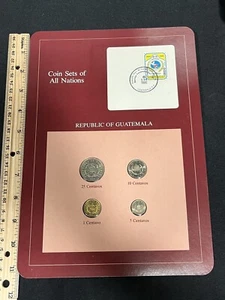1986 The Franklin Mint Coin Sets of All Nations Republic of Guatemala Set 92424 - Picture 1 of 2