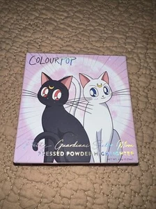 NIB Sailor Moon x ColourPop Moon Kingdom Pressed Powder Highlighter Luna 🐈‍⬛ - Picture 1 of 3