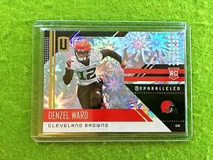 Denzel Ward IMPACT PRIZM ROOKIE CARD #/75 BROWNS 2018 Unparalleled - Picture 1 of 12