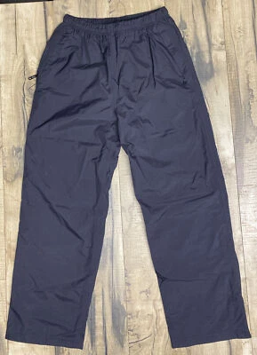 REI Elements Rain Snow Windproof Shell Pants Black Women's Large Ankle Zip . - Image 1 of 4