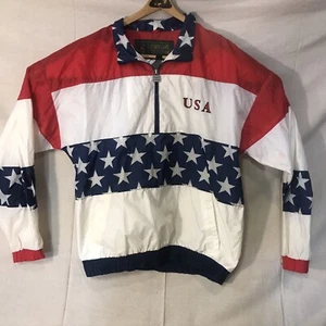 VTG First Pick Olympic Games Collection Atlanta 1996 Windbreaker Jacket USA Flag - Picture 1 of 13
