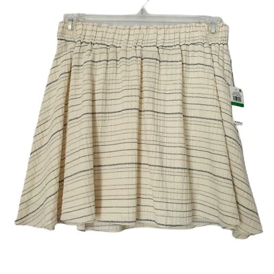 Falda 1.State Mujer L Porcelana Azul Crema Primavera en Flor Mini Pull On Boho Nueva con Etiquetas Foto 1 de 4