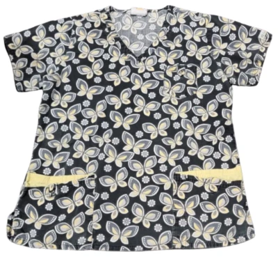 UA Cute Butterflies Black / Yellow Size Large Pockets! - Image 1 of 3