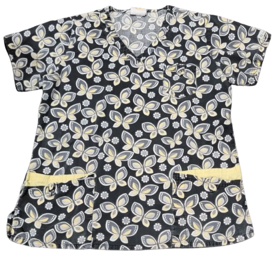 UA Lindas Mariposas Negro/Amarillo Talla Bolsillos Grandes! Foto 1 de 3