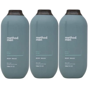 Pack de 3x Method Men Body Wash, Sea + Surf, 18oz - Imagen 1 de 3