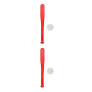 2 Sets Kids Baseball and Ball kit Plastic Baseball Bat Outdoor Baseball Toy for - Picture 1 of 12