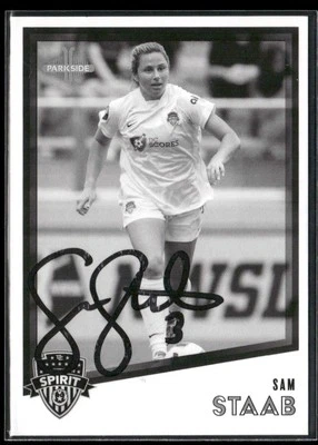 Signed 2023 Parkside NWSL Collection #141 Sam Staab Black and White - IP Auto - Image 1 of 2