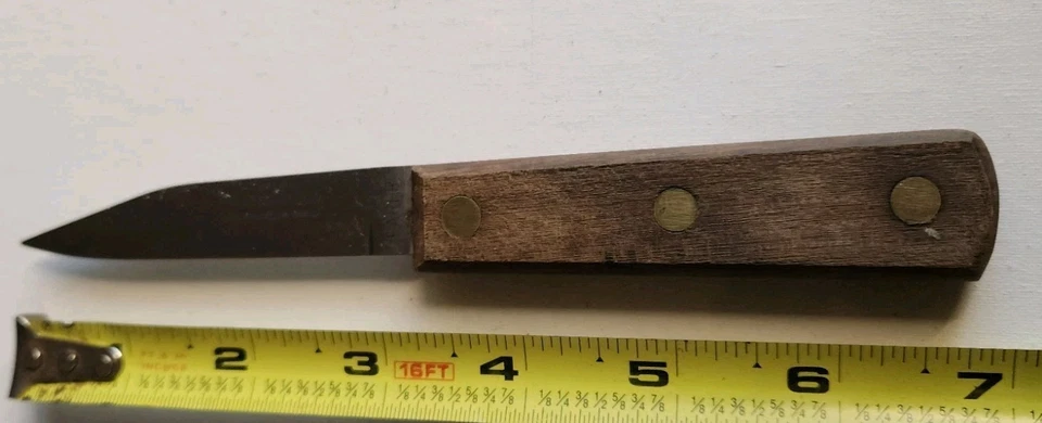"Cuchillo pelador de alto carbono sin manchas Tramontina Brasil hoja de 3 1/4"""  Foto 1 de 4