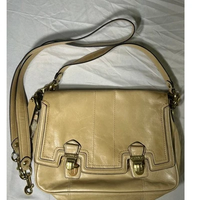 Bolso Bandolera Coach Legacy Paja Cuero Metálico Foto 1 de 4