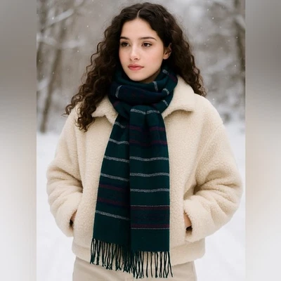 Bufanda azteca aeropostale vintage flecos suroeste oeste hecha en Italia Foto 1 de 4