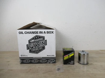 Maxima 90-129018PC M-Eight комплект для замены синтетического масла с хромированным фильтром - Изображение 1 из 4