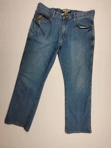 Ariat Jeans Men's 38x32 Blue Bootcut M4 Workwear Low Rise Medium Wash Denim - Picture 1 of 11