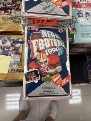 Upper Deck NFL Football Premiere Edition 1991 caja original sellada de fábrica Foto 1 de 2