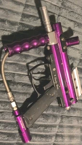 PIEZAS O REPARACIÓN Pistola de paintball Spyder Sonix antigua sin agarre de cañón púrpura *Como se muestra - Imagen 1 de 9