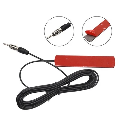 New Universal Car Hidden Amplified Antenna Kit Electronic Stereo AM/FM Radio - Image 1 of 4