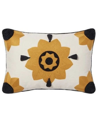 Opalhouse designed w/Jungalow Cream/Gold Sunflower Pillow 20”x14” NWT Unopened - Image 1 of 4