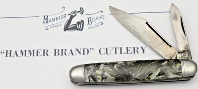 Cuchillo antiguo HAMMER BRAND de Imperial Small Cigar Jack - Hojas de acero al carbono Foto 1 de 4