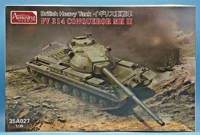 Amusing Hobby 35A027 1/35 British Heavy Gun Tank FV 214 Conqueror MK II New - Image 1 of 4
