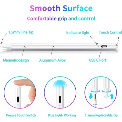 The iPad Pencil is compatible with iPhone/iPad/Samsung/Android/tablets and other - Image 1 of 4