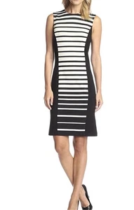 J. Mclaughlin Dress XS Business Casual Crew Neck Sheath Medium Summer - Picture 1 of 10