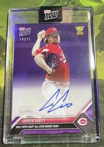Andrew Abbott - 2023 Topps Now RC-8C Viola su Carta Auto /25 - Rossi - Foto 1 di 3