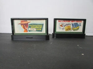 Vtg Lionel 2 Black Billboards #2710 Dupont Anti-freeze Spearmint Gum H7 - Picture 1 of 4