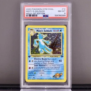 Pokémon Misty’s Golduck #12 Holo 2000 primera edición - PSA 8 casi nuevo-como nuevo - de colección - Imagen 1 de 2