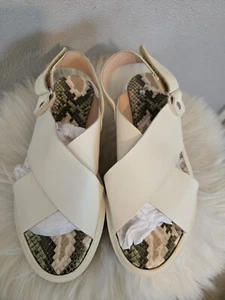 AGL Maya Crisscross Platform Sandal Womens  Leather Sz6.5 Ret $398 - Picture 1 of 9