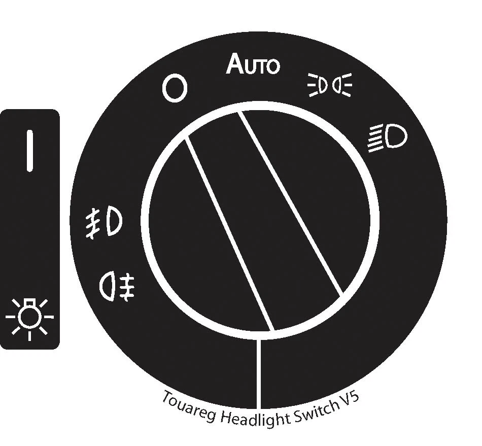 Se adapta a calcomanías interruptor faros Volkswagen Touareg 2004-2009 reparación  Foto 1 de 1